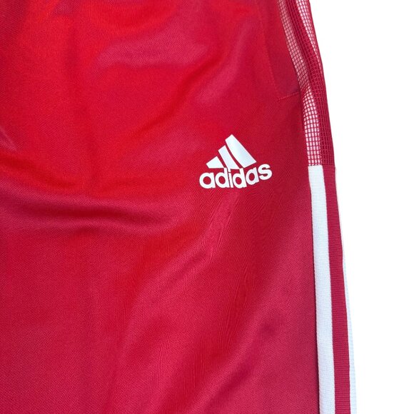 Adidas Mens Red Polyester Tapered Athletic Pants Aeroready Slim Fit Size S - New - Picture 5 of 14